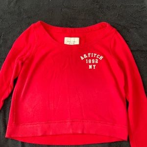 Red Abercrombie & Fitch Crewneck